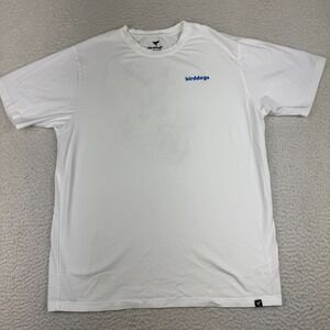 Birddogs T‎ Shirt Mens XL Stretch Crew Neck Hummingbird Graphic Casual White